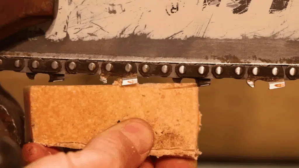 clean and mark the chain