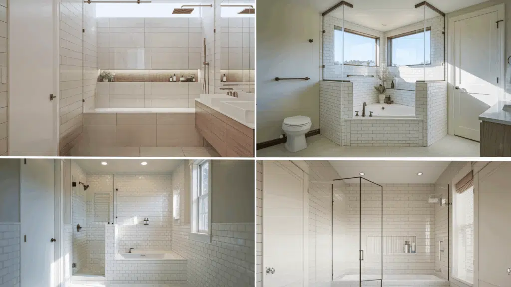 corner compact shower solutions