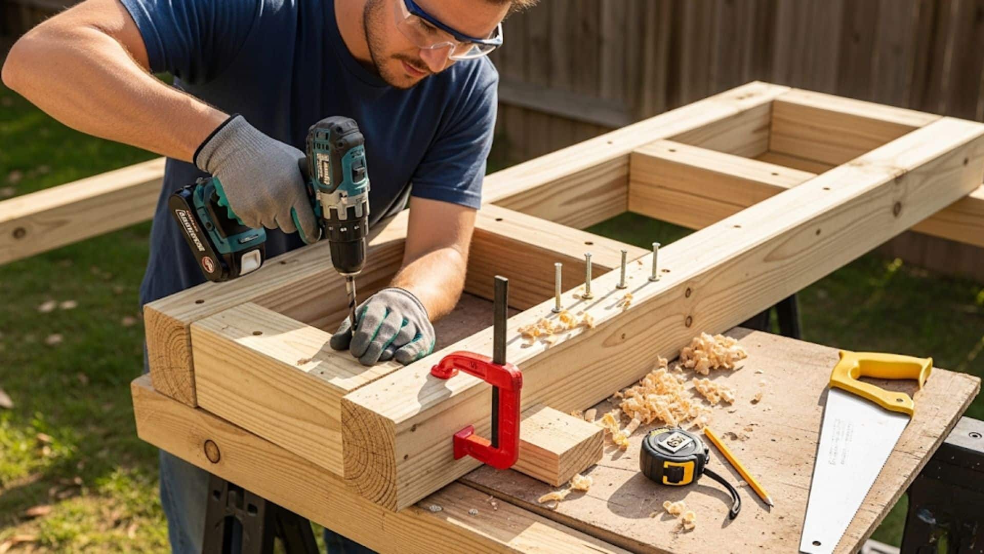 diy shooting bench build design maintain