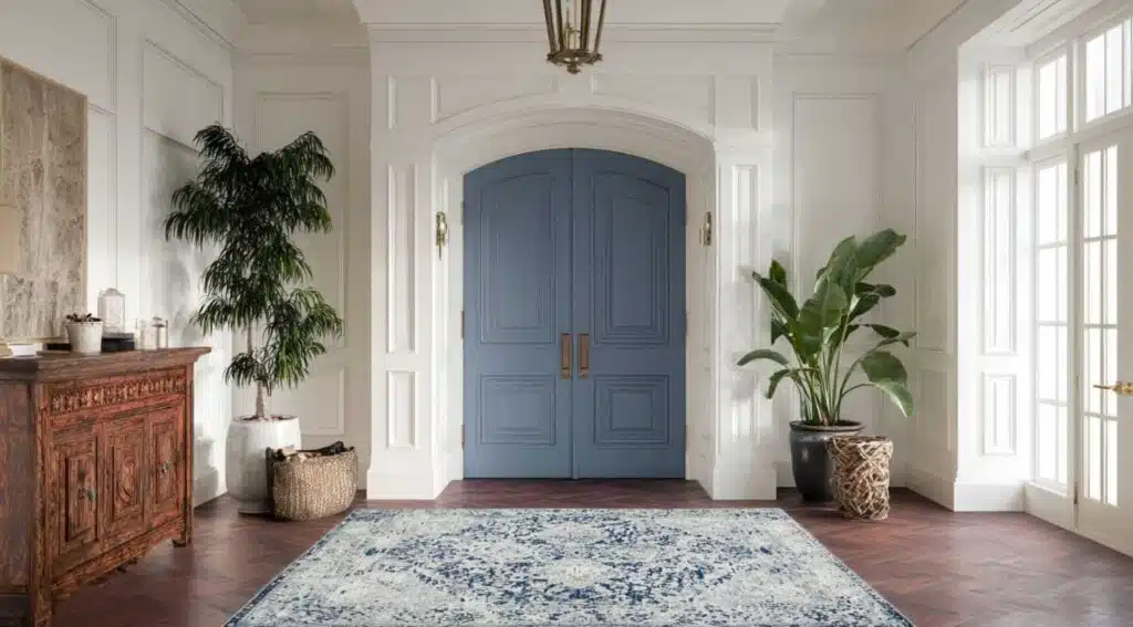 double door entryway