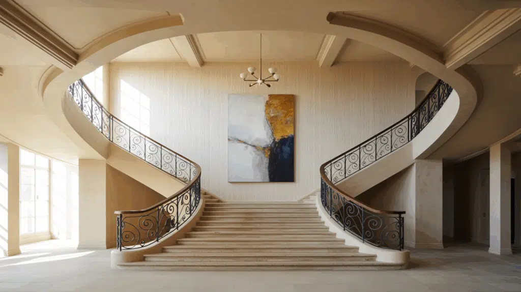 double foyer staircase