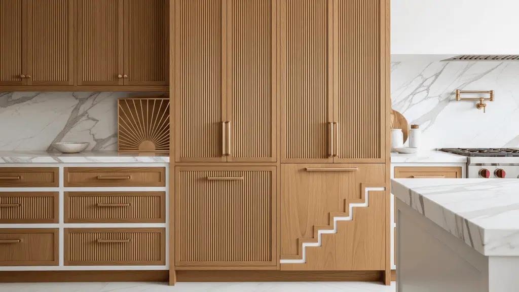 fluted cabinet doors