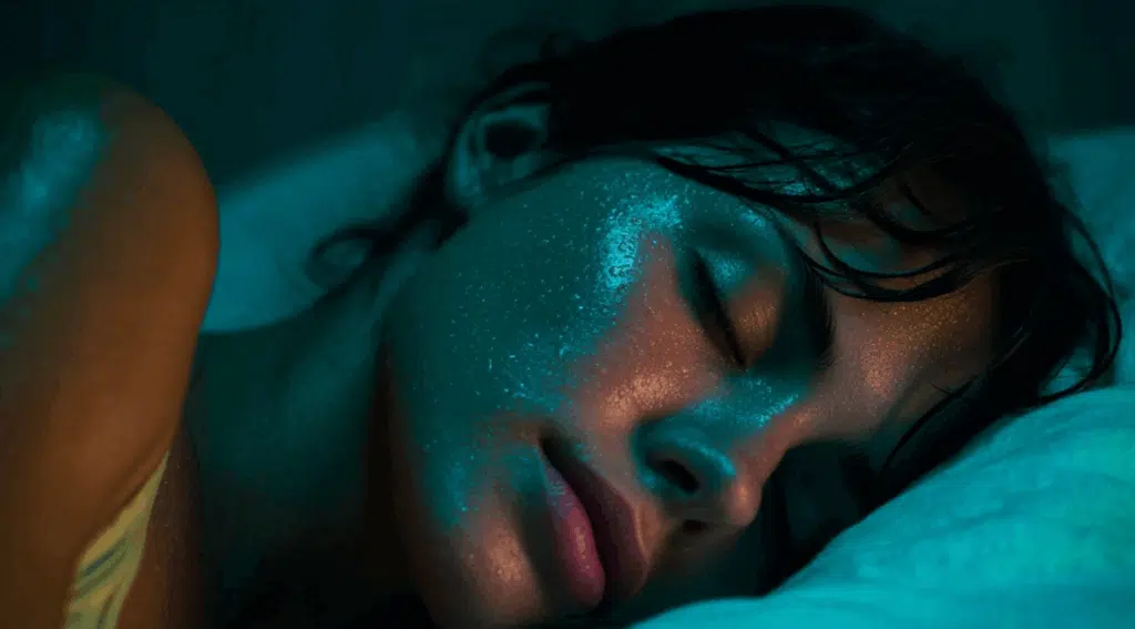 night sweats or hot climate