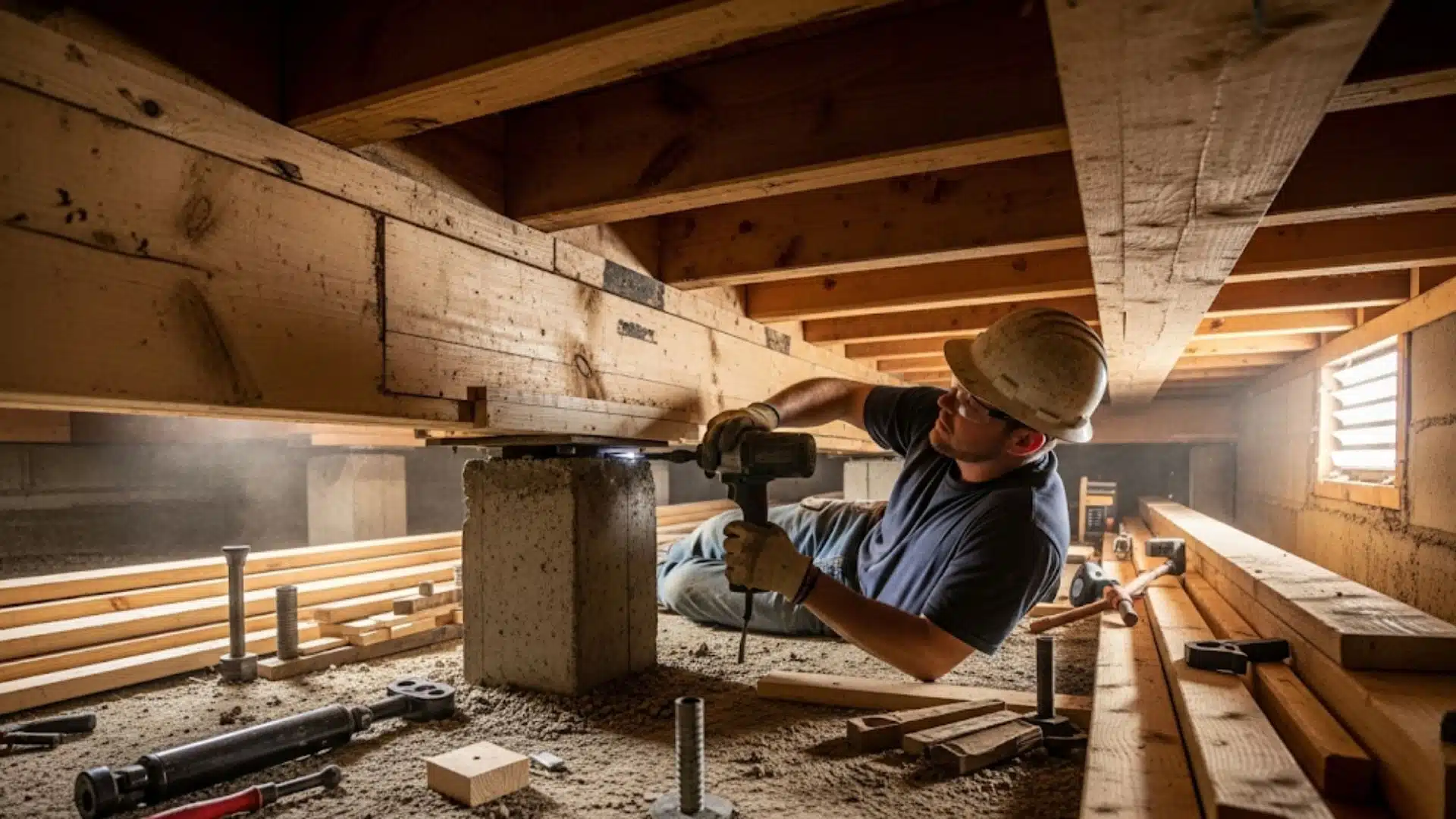 pier and beam foundation repair