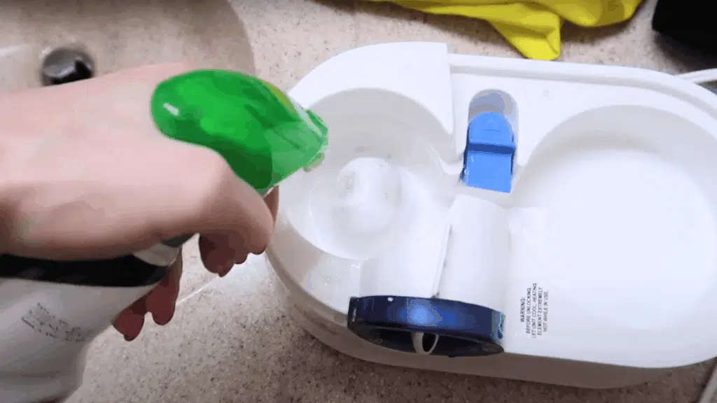 rinse thoroughly and remove the residue