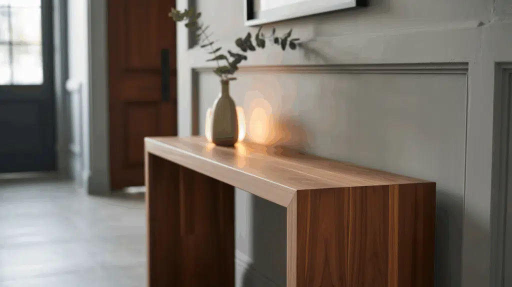sleek console table