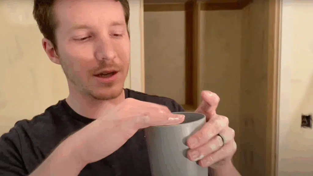 Smooth the Caulk with Warm Water