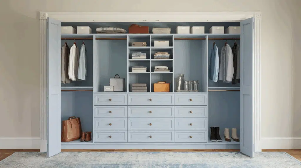 Built-in Drawers Reach-in Closet