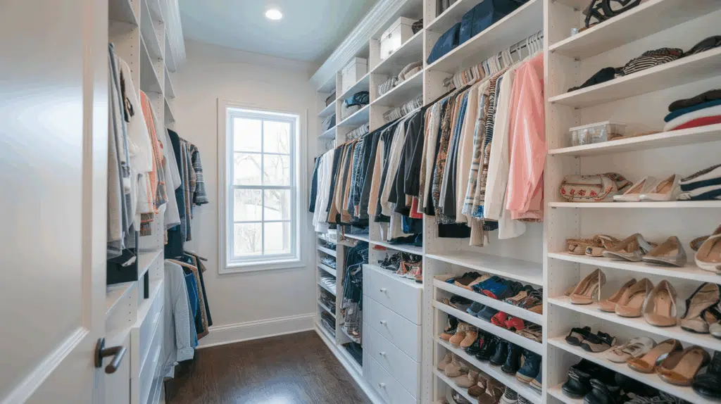 Floor-to-Ceiling Shelves Walk-in