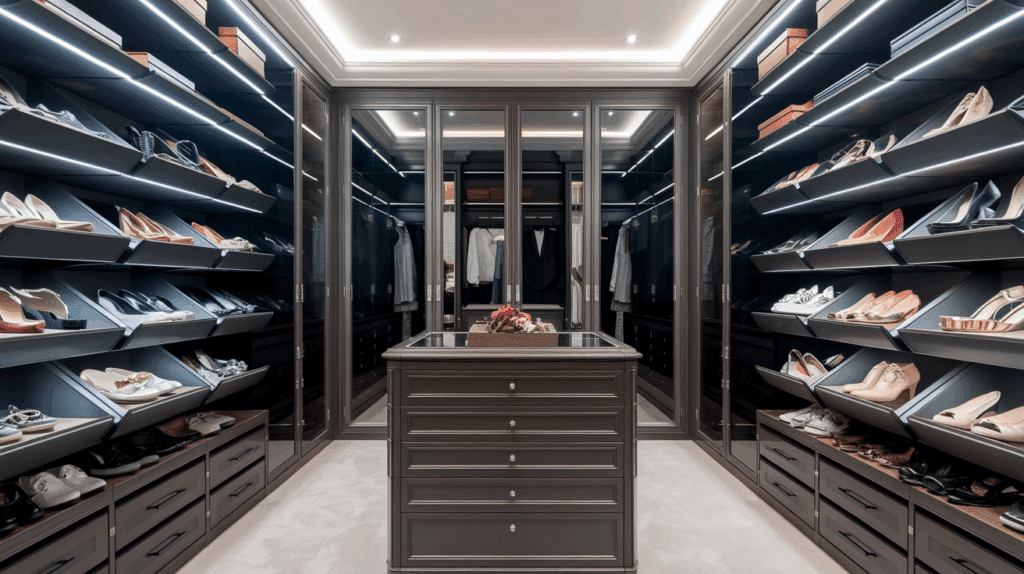 Luxury Walk-In with Shoe Racks