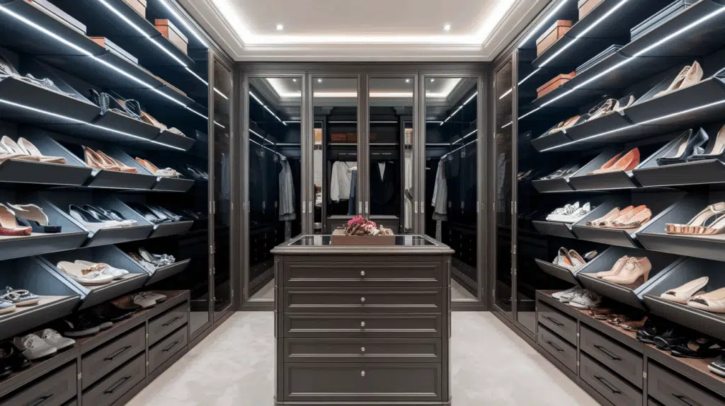 Luxury Walk-In with Shoe Racks