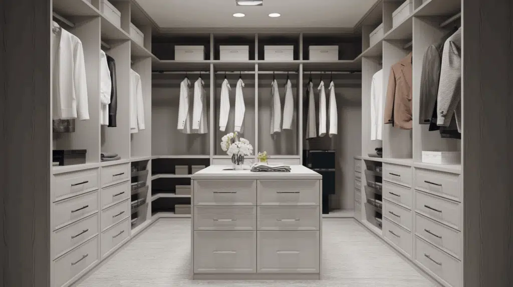 Recessed Handles Walk-in Closet
