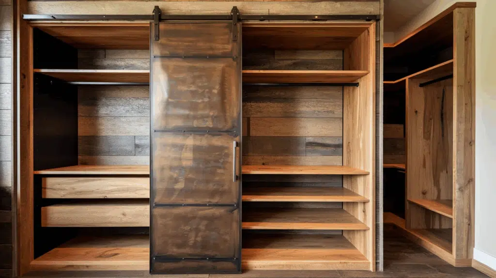 Rustic Modern Built-in Closet