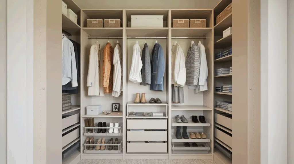 Vertical Storage Reach-in Closet