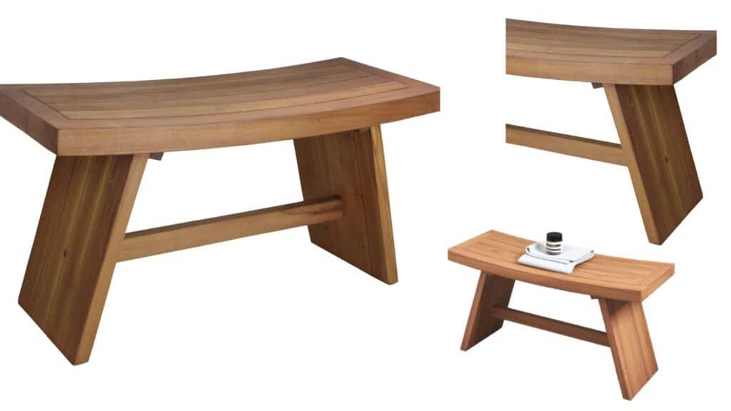aqua teak thirty six asia teak shower bench