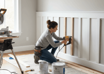 diy board and batten wall