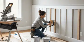 diy board and batten wall