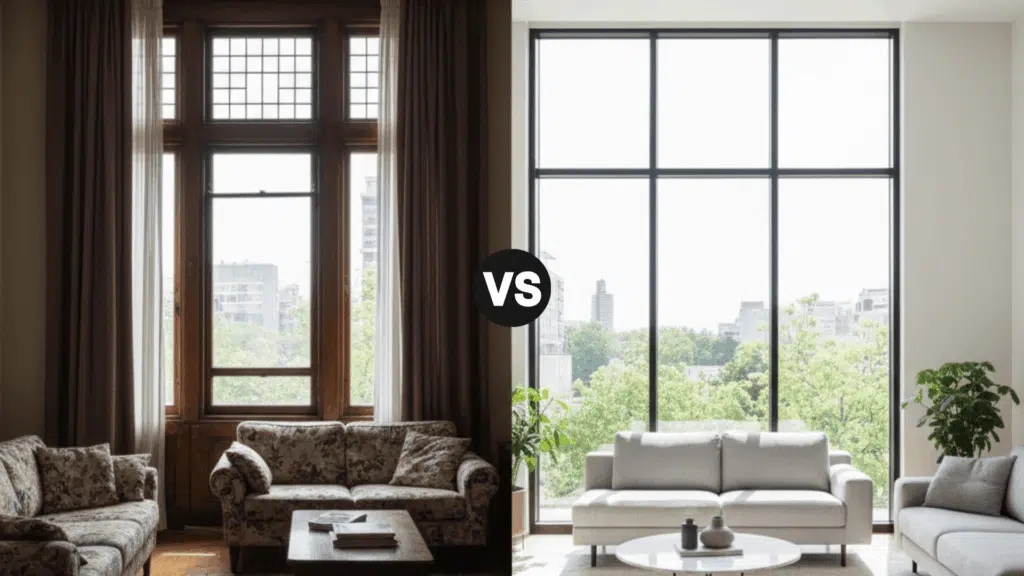 from heavy frames to slim line glass before and after