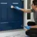 how to paint a metal front door