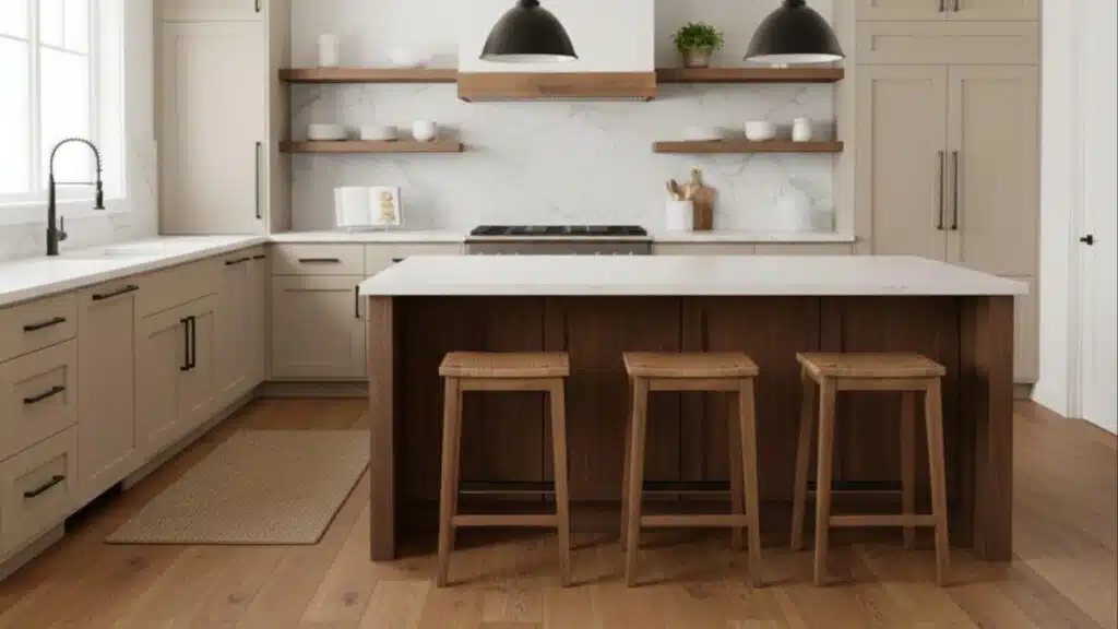 paired with wood tone