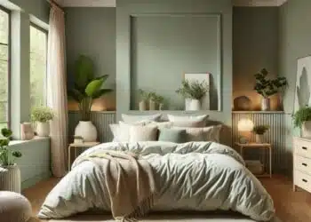 sage green bedroom