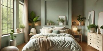 sage green bedroom