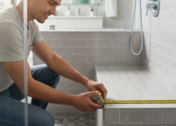 shower bench dimensions