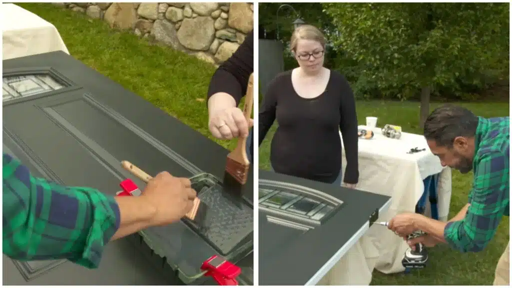 step five add a second coat and reattach hardware