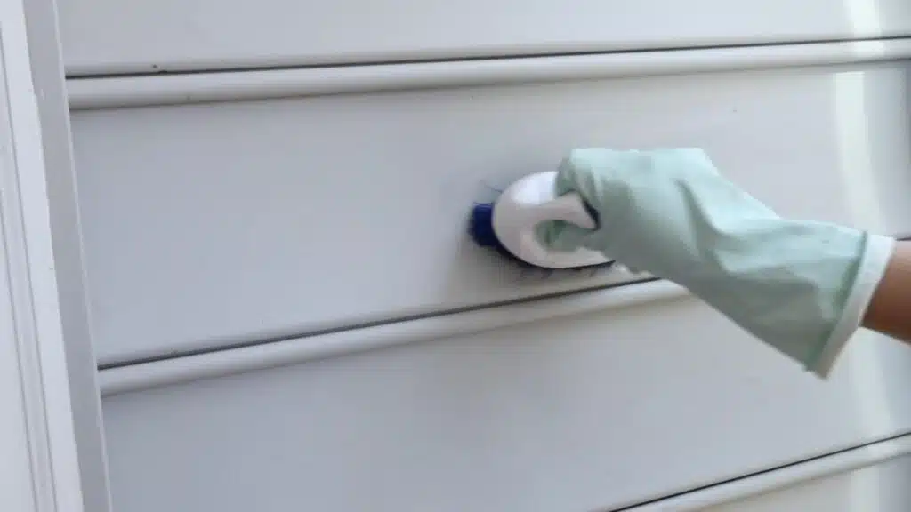 step one clean the vinyl siding