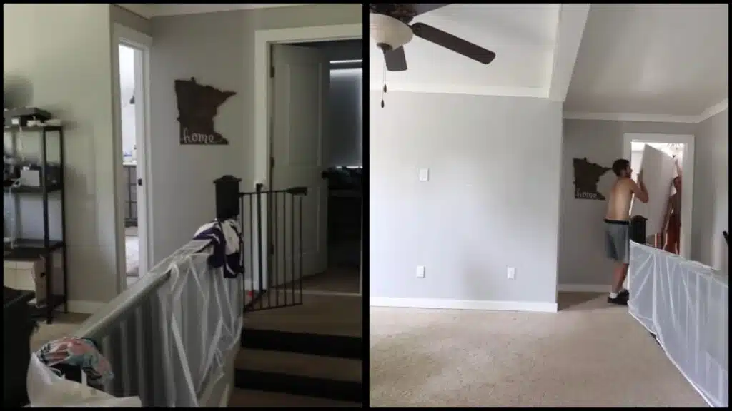 step one clear the space