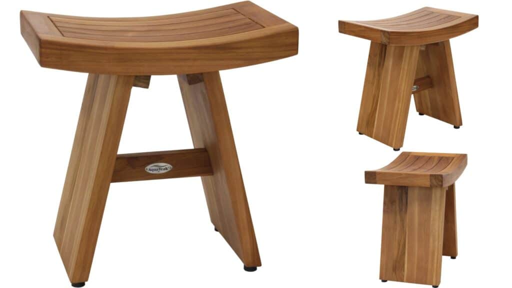 the original eighteen asia teak shower bench
