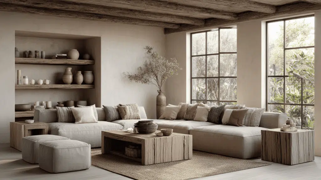 wabi sabi living room