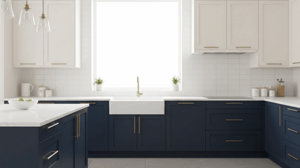 1 two tone cabinet design