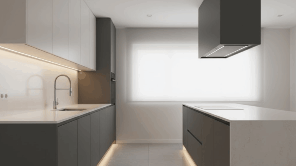 2 handleless minimalist cabinets