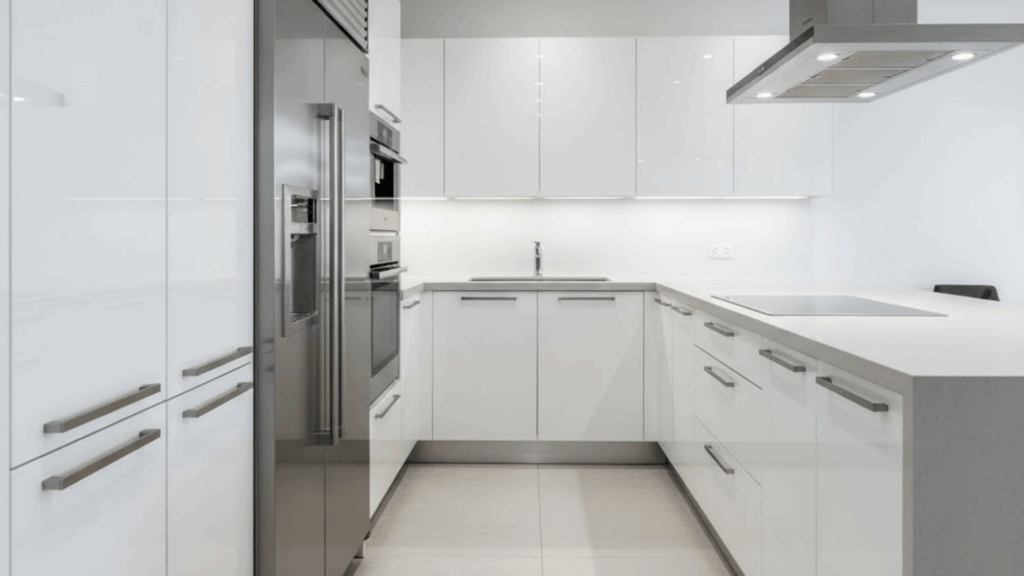 5 high gloss white finish