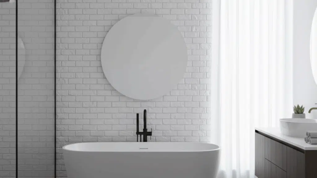 6 bathroom statement wall