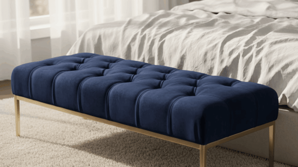 upholstered bedroom bench