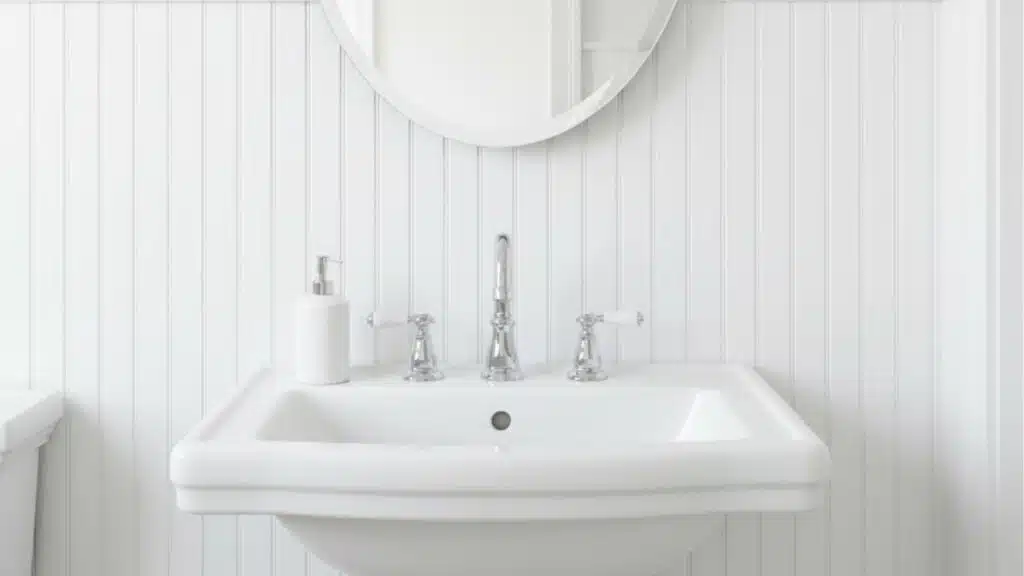 beadboard sink backsplash