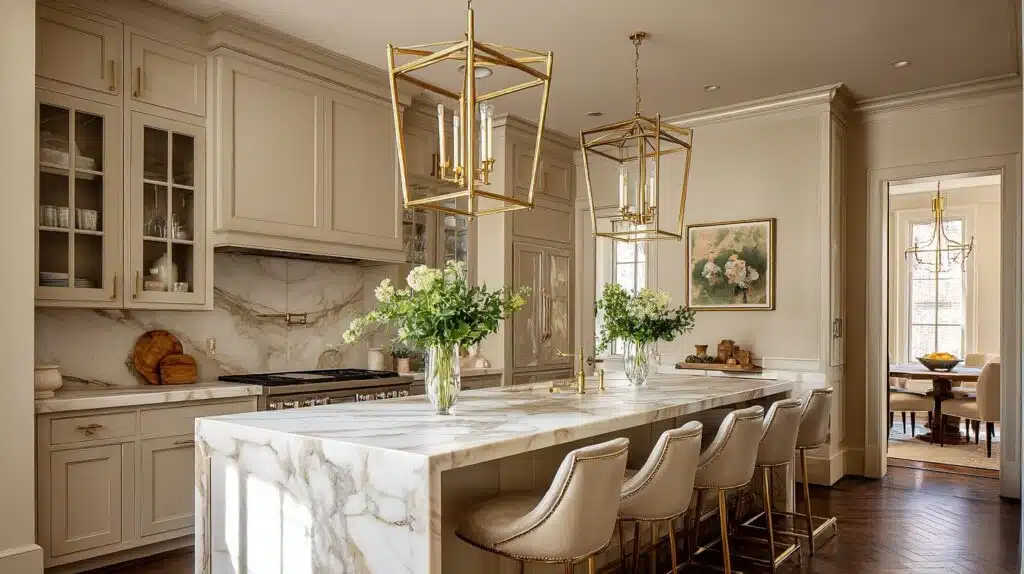 beige gray backsplash