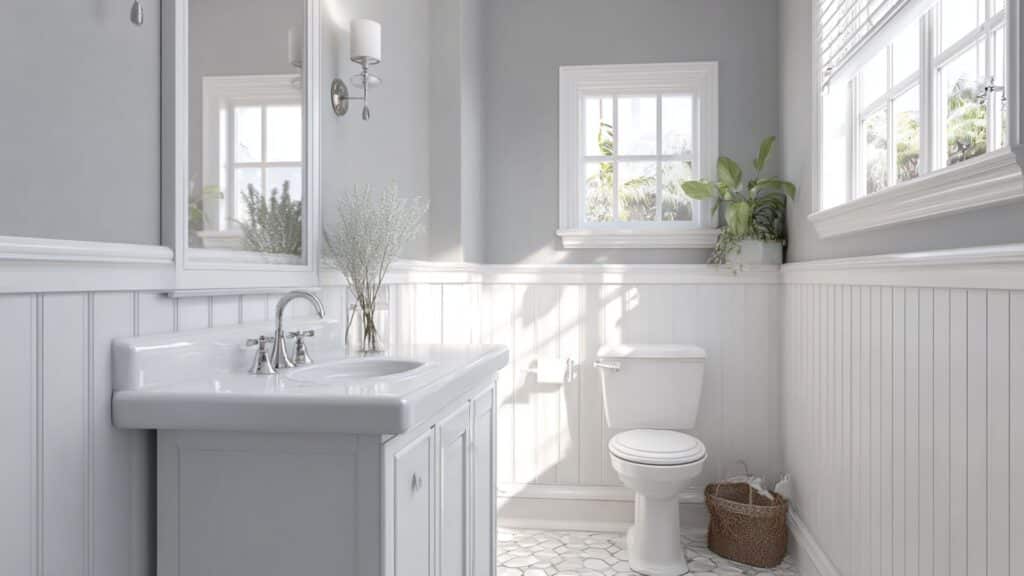 classic white beadboard