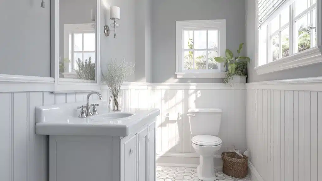classic white beadboard
