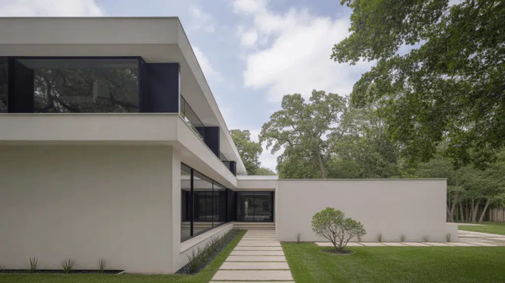 clean lines without moldings