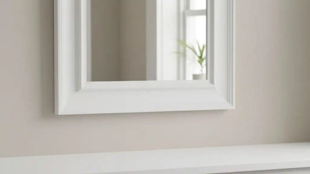 framed beadboard mirrors
