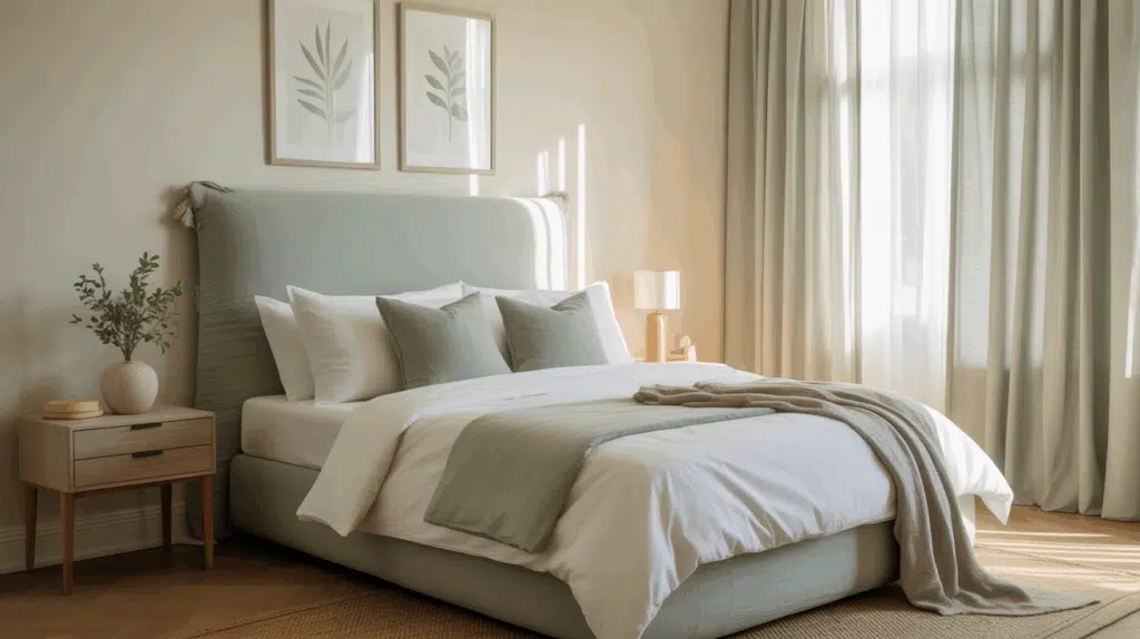 headboard matches the room