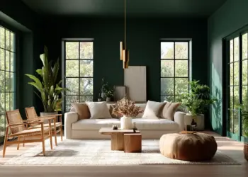 modern dark green living room.png