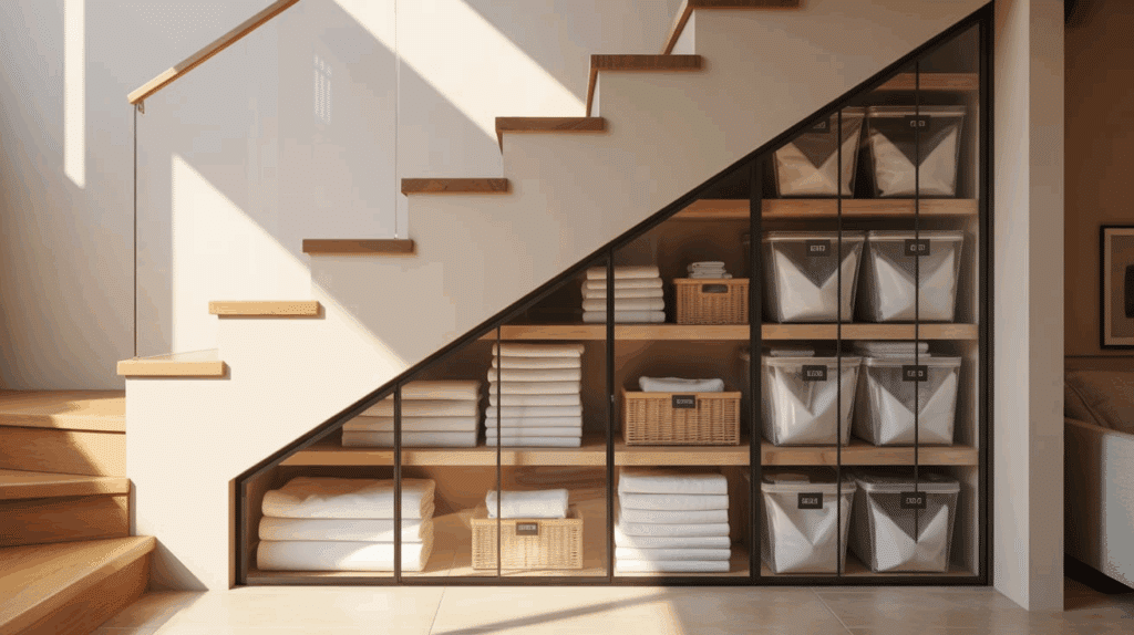 seasonal storage under stair