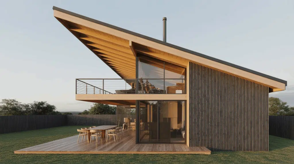 single slope roof house