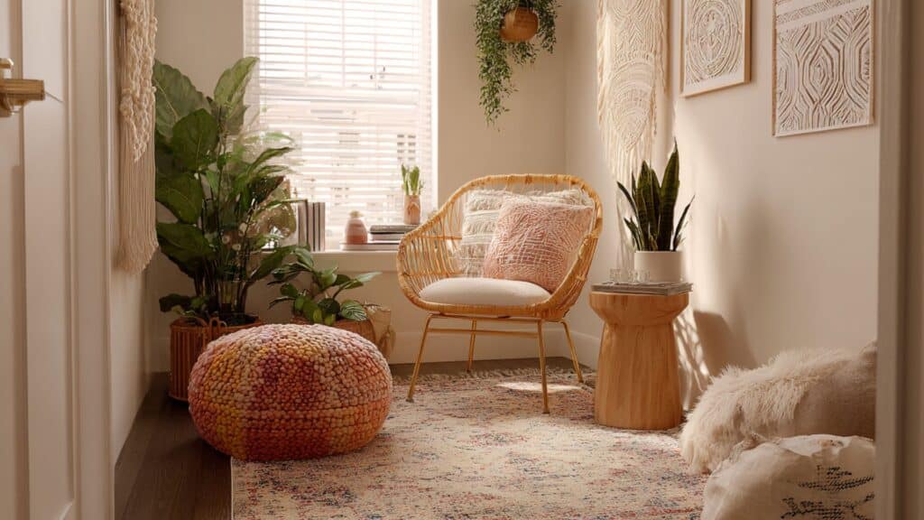 small spaces or apartments in bohemian style