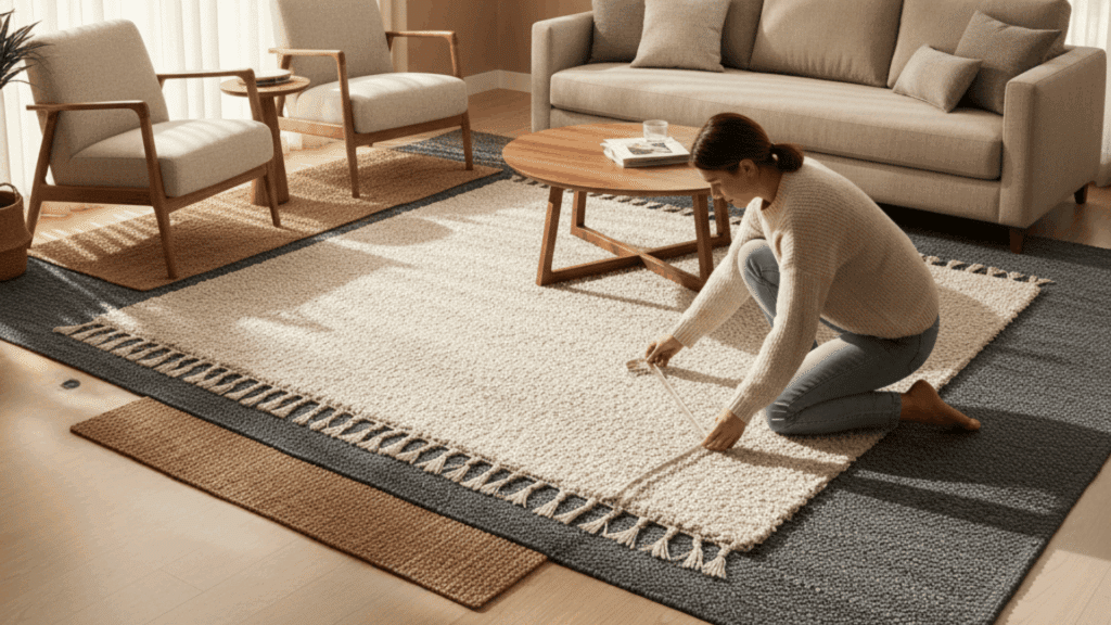 standard rug sizes for living rooms