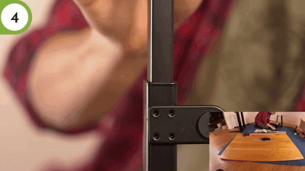 step 4 assemble the standing desk base